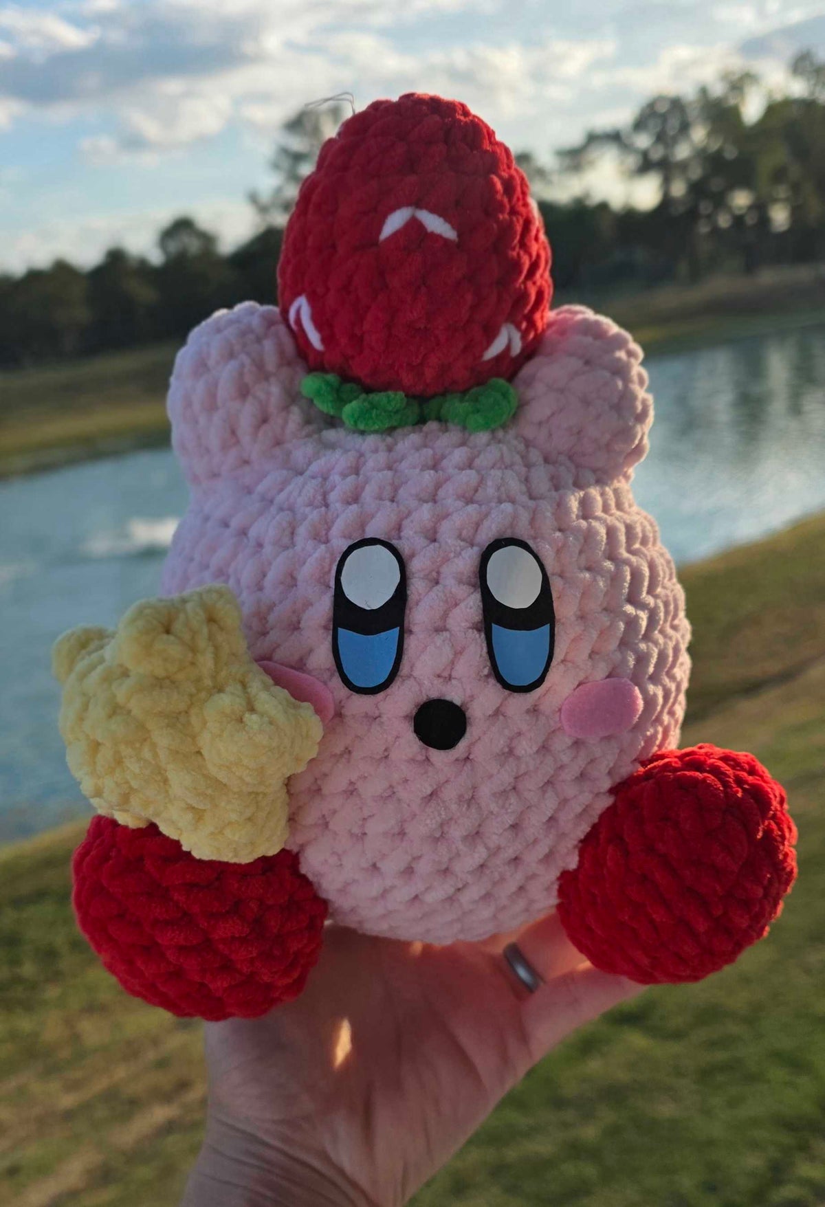 Crochet Strawberry Kir-Bee