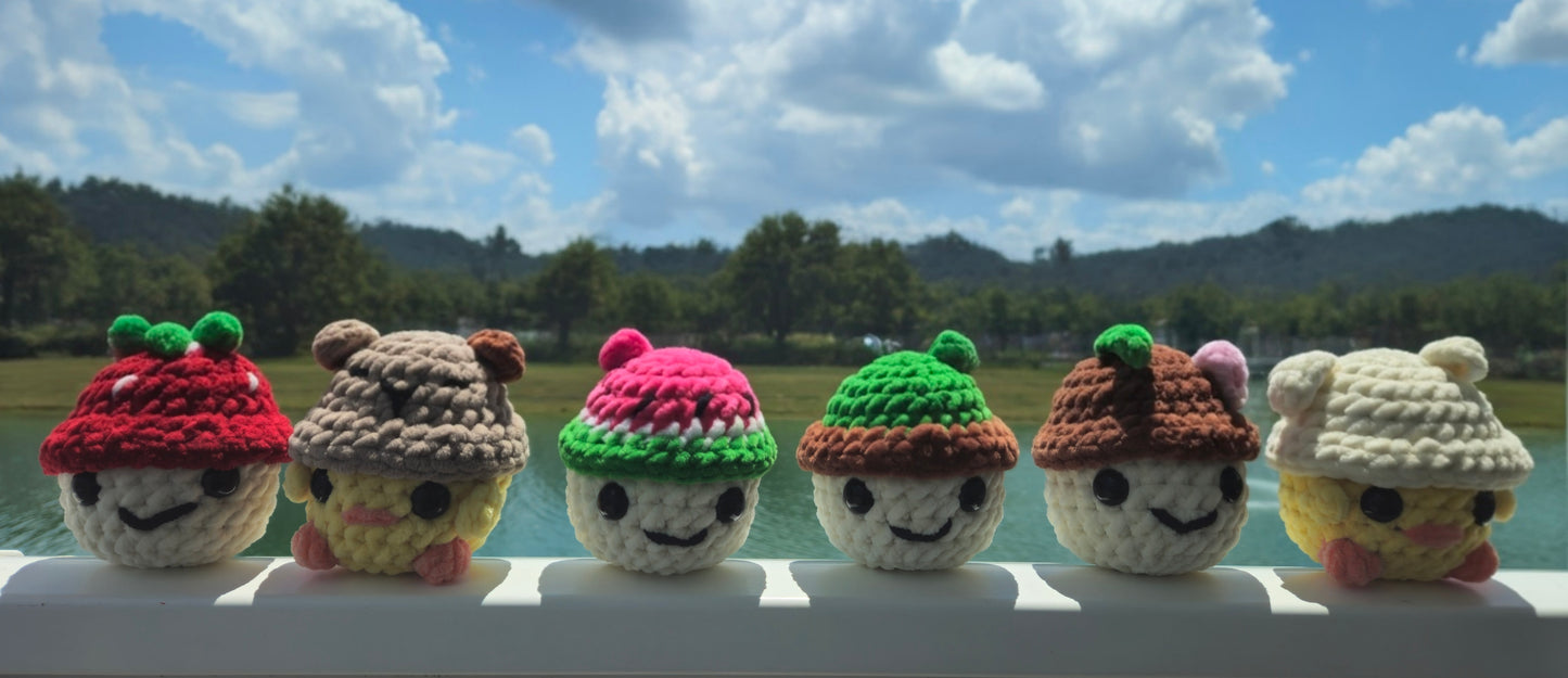 Crochet Mystery Ducks/Mushies