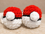 Crochet Poke-Ball Keychain