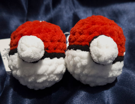 Crochet Poke-Ball Keychain