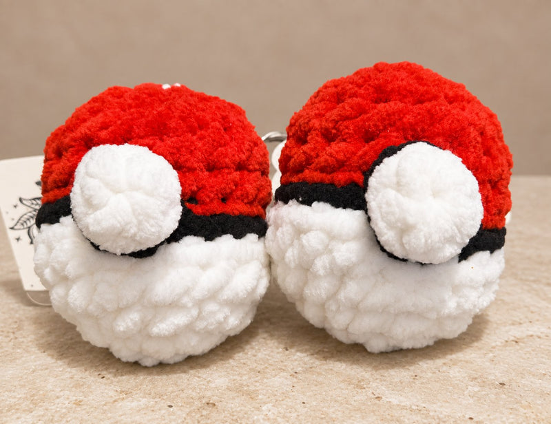 Crochet Poke-Ball Keychain
