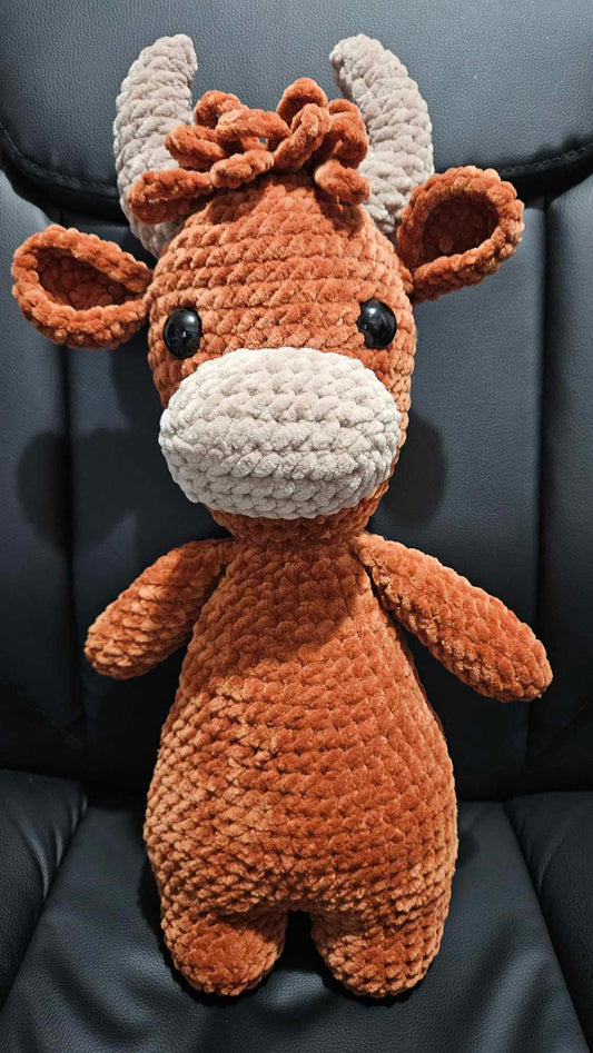 Crochet Highland/Longhorn Cow