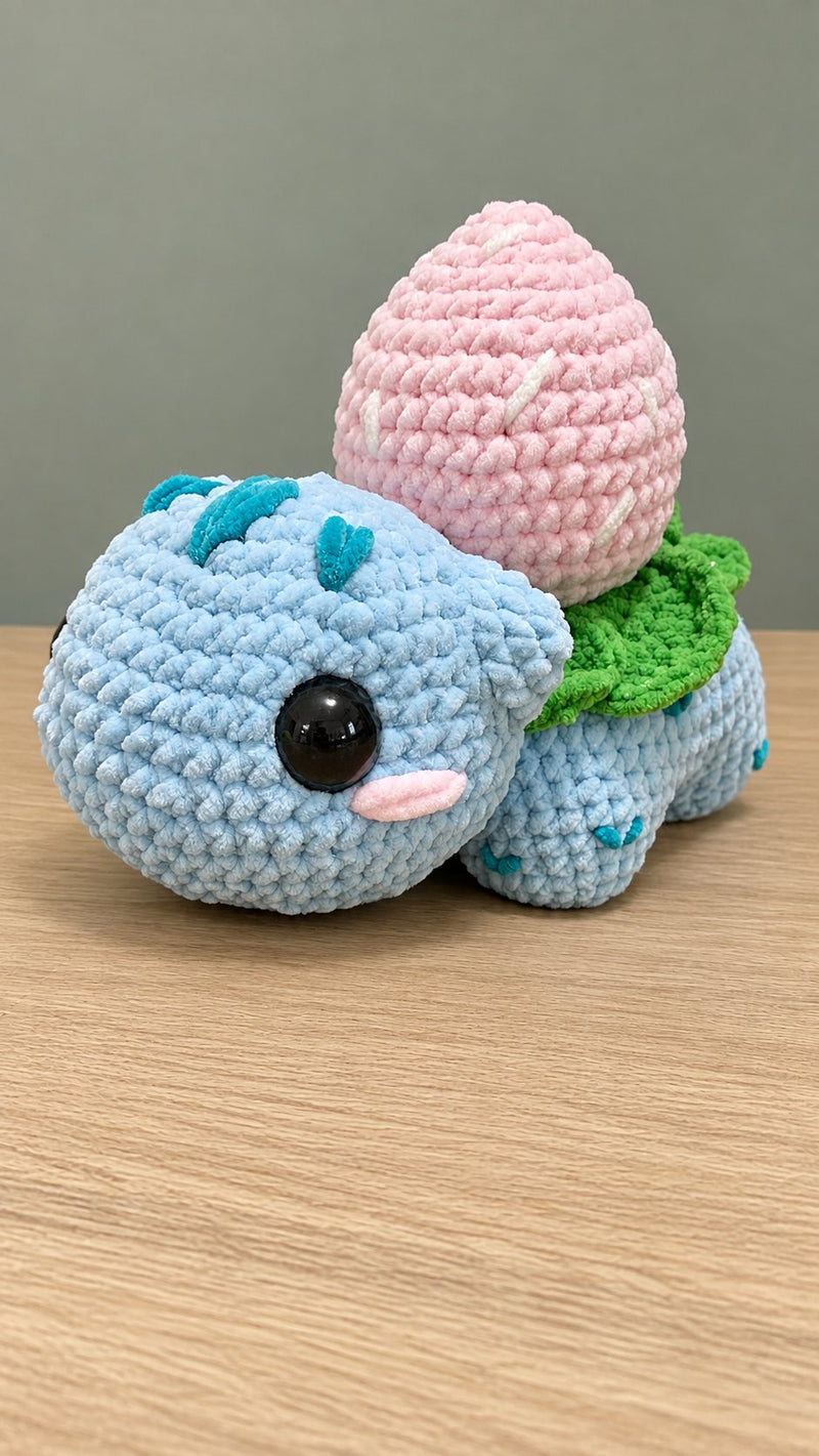 Crochet Poke-Mon Strawberry Bulbee-Suar