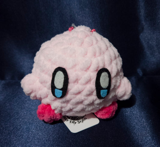 Crochet Kirb-ee Keychain