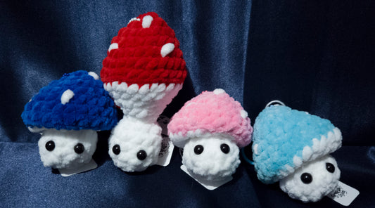 Crochet Mushie Pop Keychains