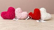 Crochet Valentine Heart Keychains