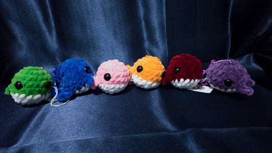 Crochet Whale Keychains