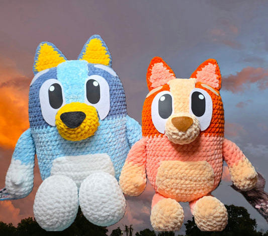 Crochet Blu-ey Heeler Dog