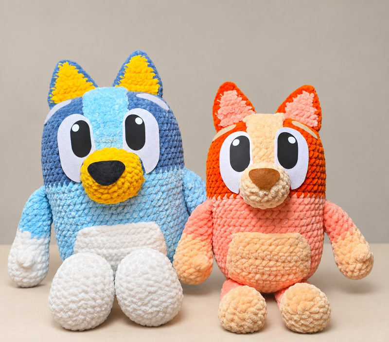 Crochet Blu-ey Heeler Dog