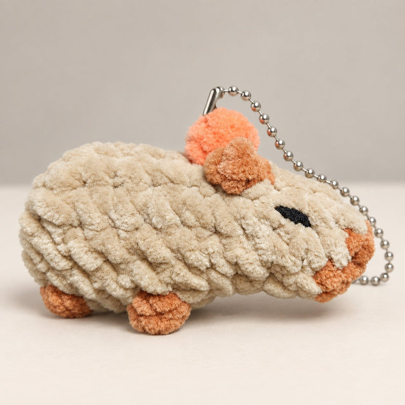 Crochet Capybara Keychain/Swing
