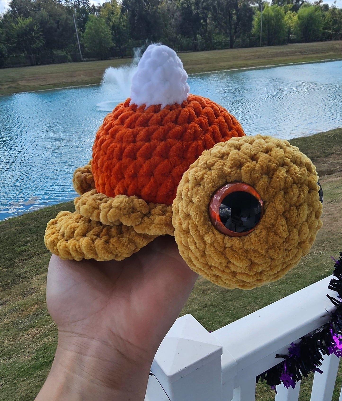 Crochet Pumpkin Pie Turtle